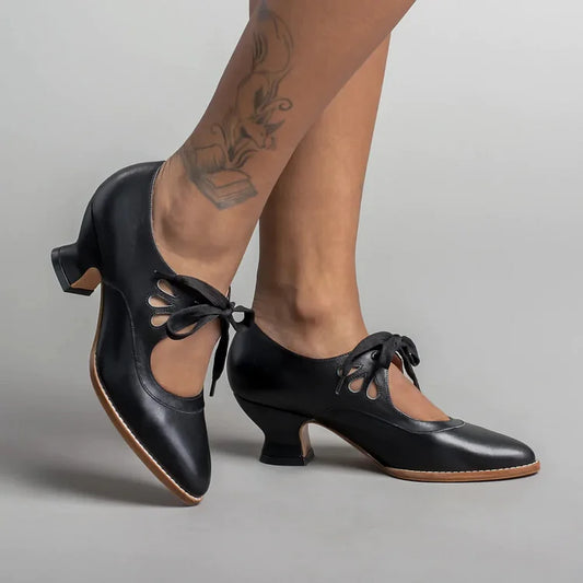Zeneetik Laura| Women's Orthopaedic Heel Leather Shoes